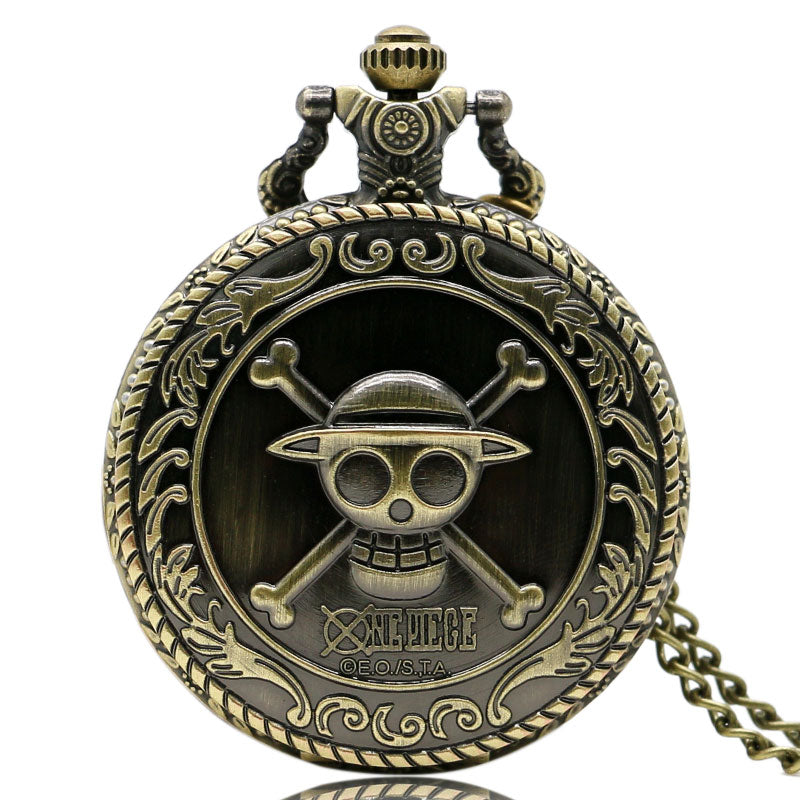 Pirate Skull Luffy One Piece pokect watch