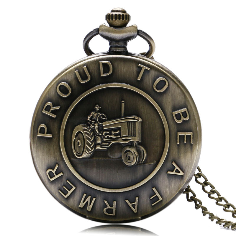 ' Proud To Be A Farmer ' Pocket Watch