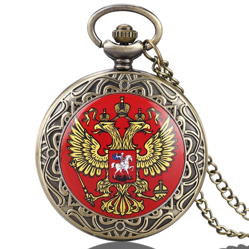 Russia's Double-headed Eagle Design Pocket Watch