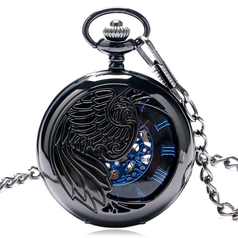 Cool Black Peacock pokect watch