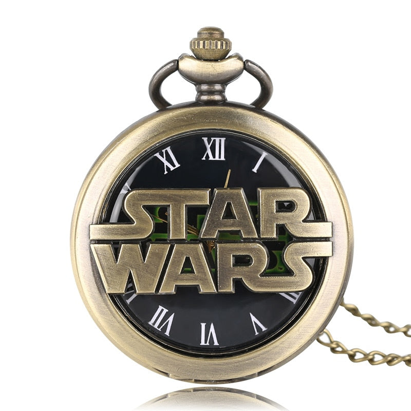 Bronze Star Wars Design Pocket Watch