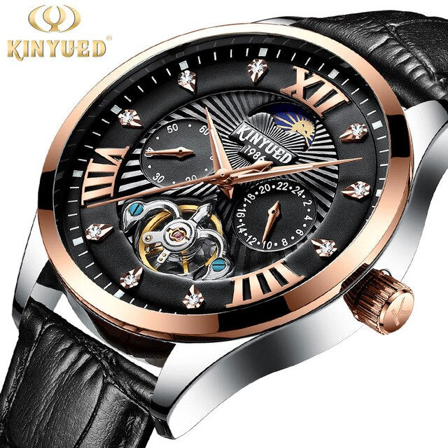 KINYUED New Automatic Military Watch Men